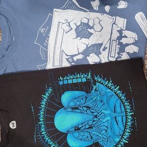 Office Space & Westworld Tshirt Lootwear Mens XL 100% Cotton Unisex